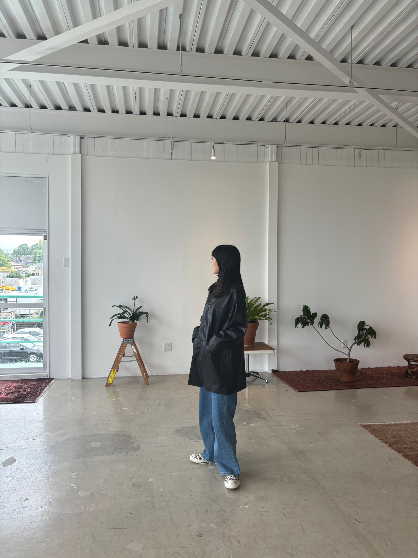 utility eco lether coat