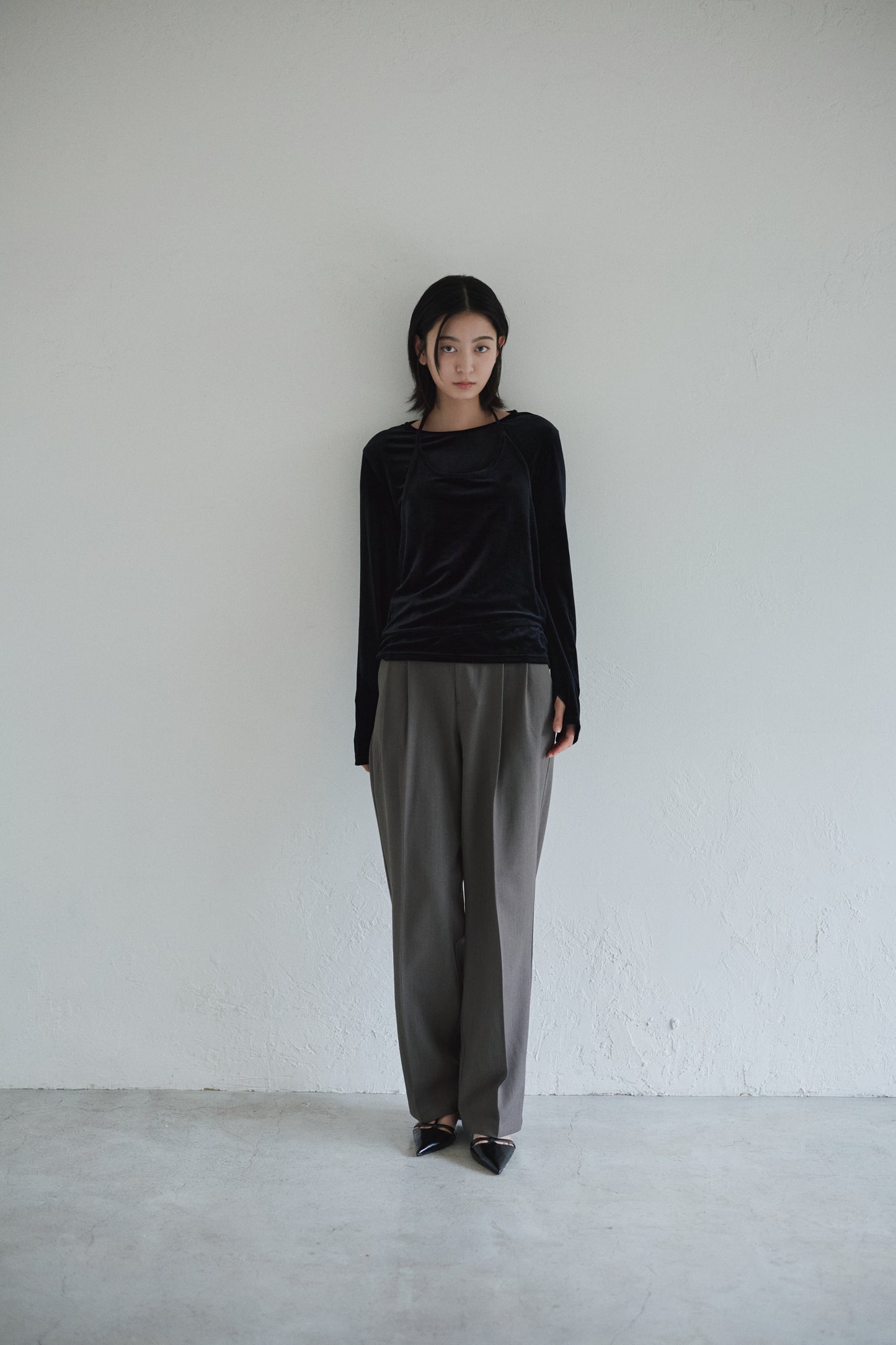 velour layered tops