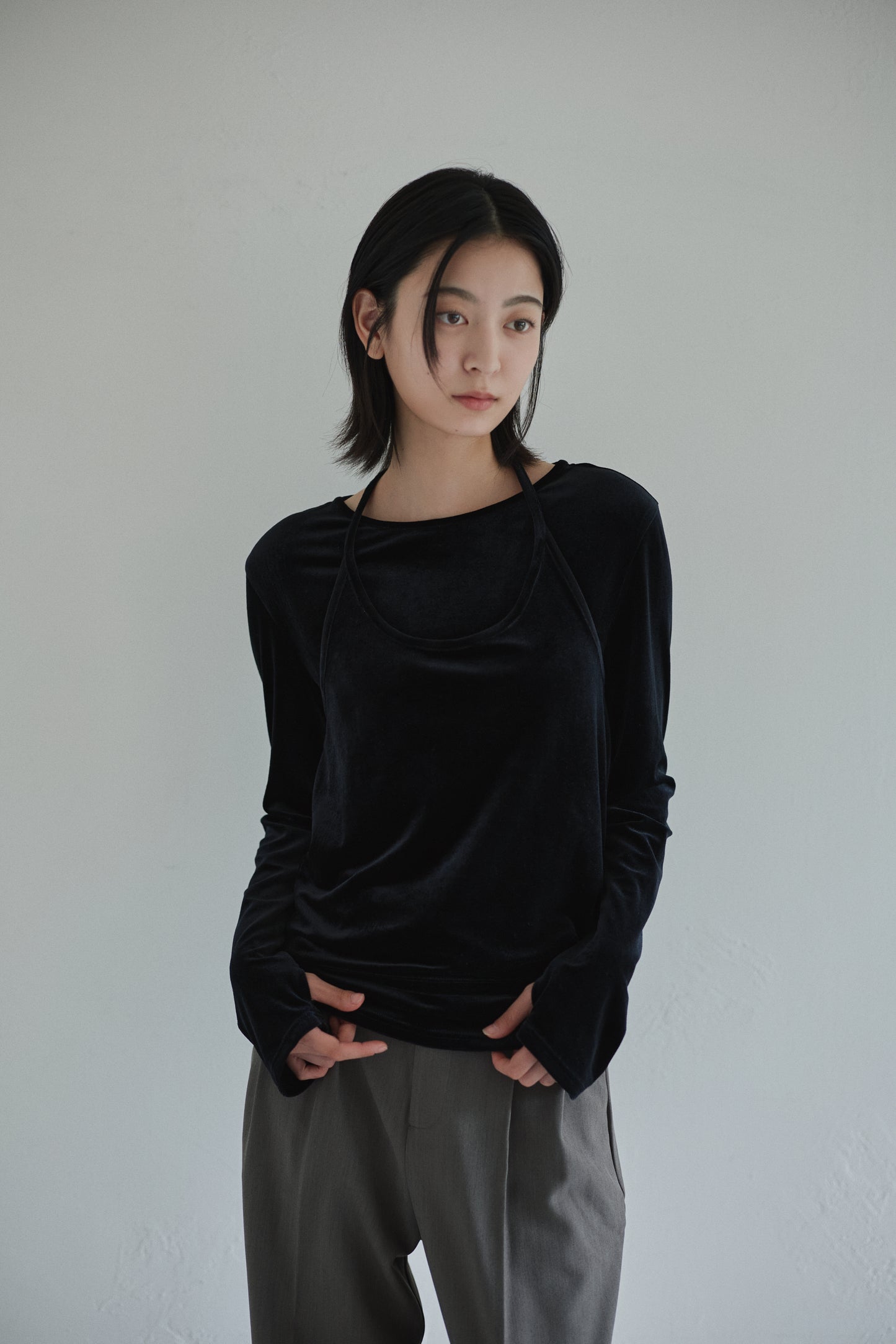 velour layered tops