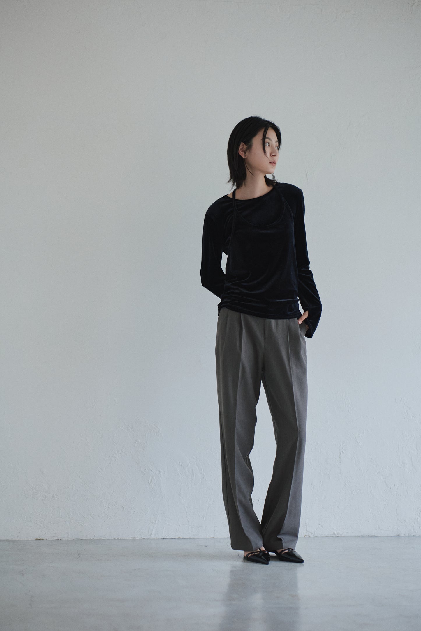 velour layered tops