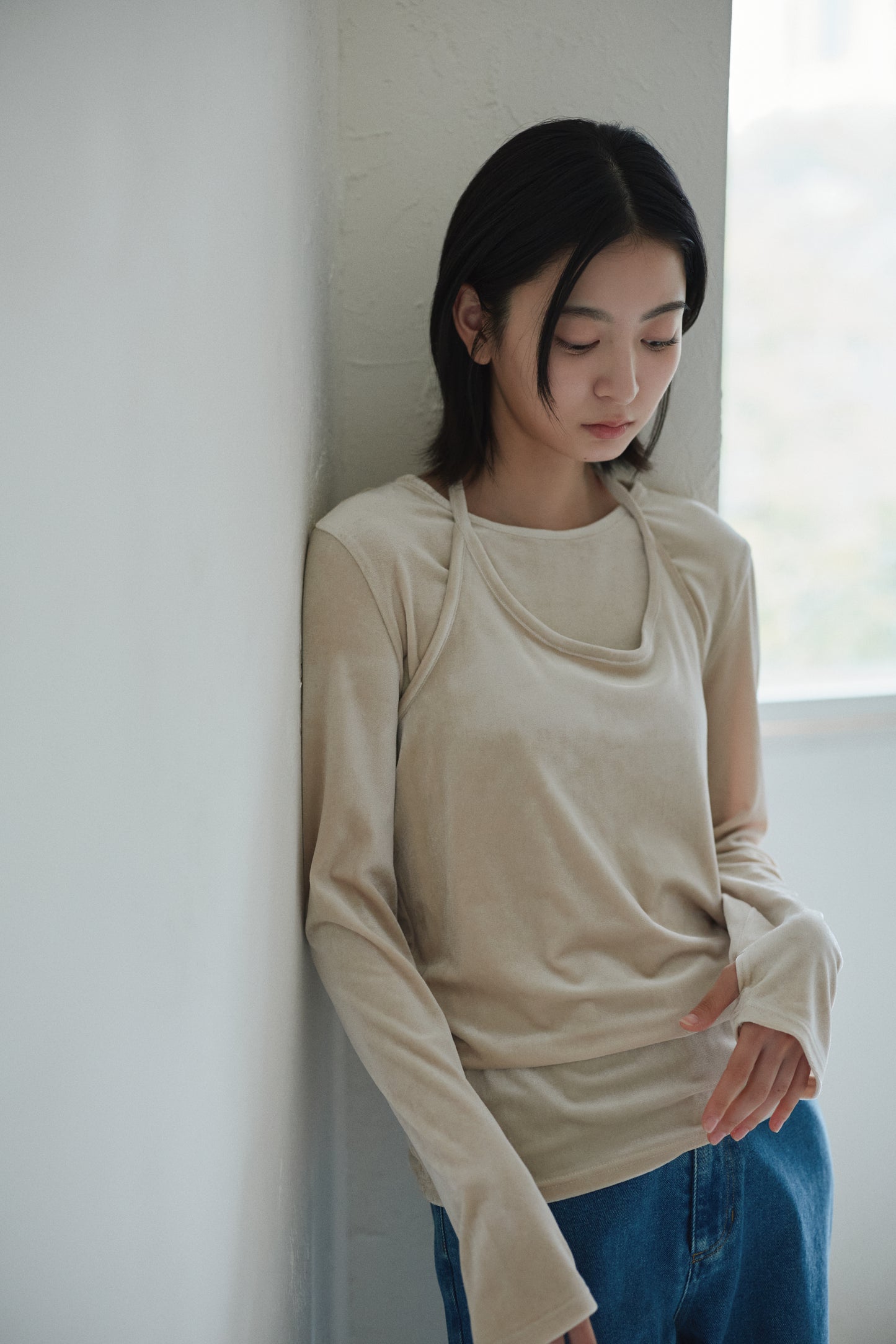 velour layered tops