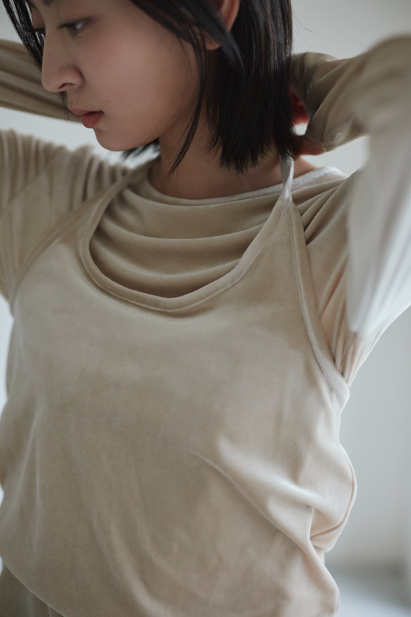 velour layered tops
