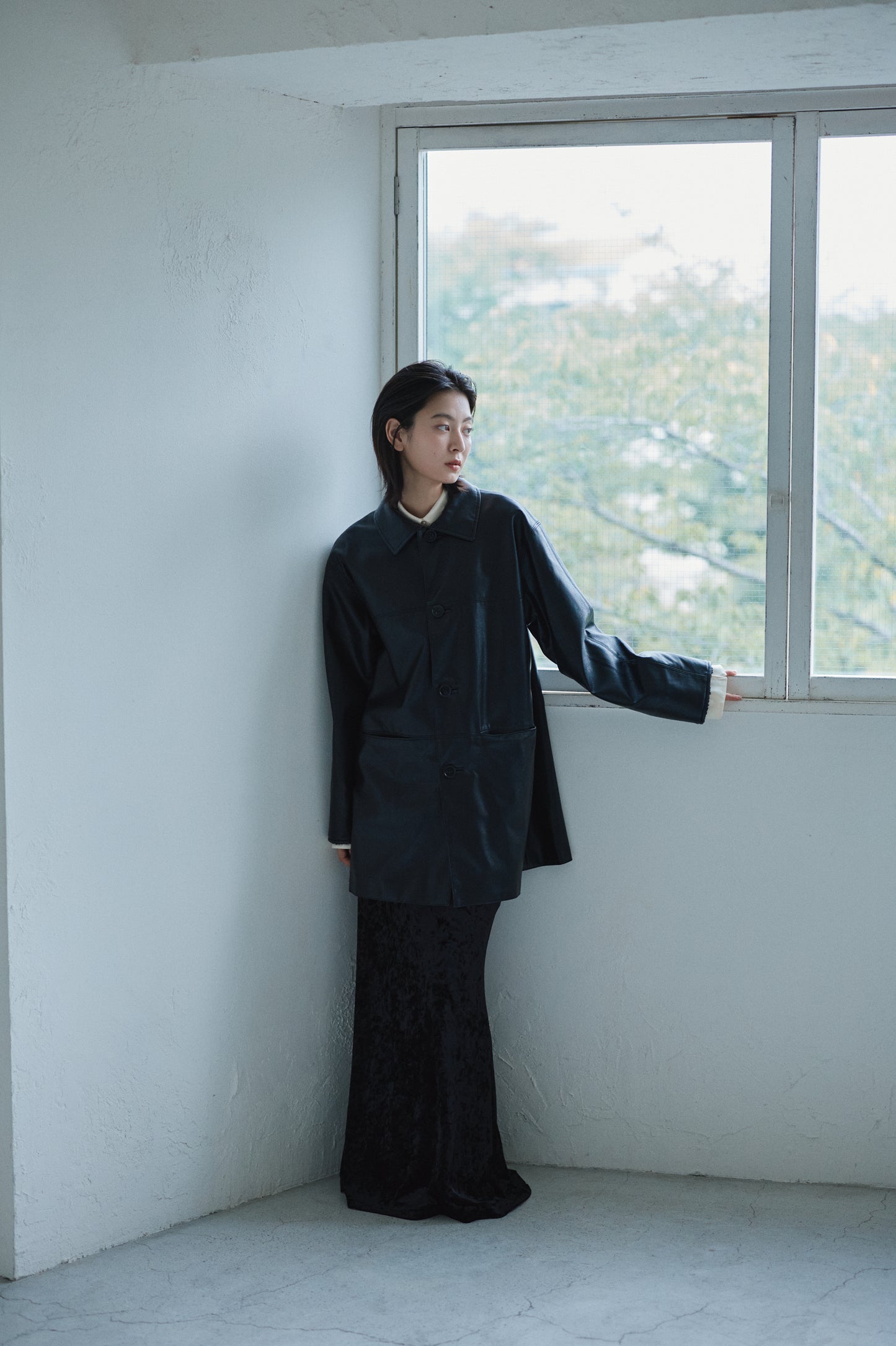 utility eco lether coat