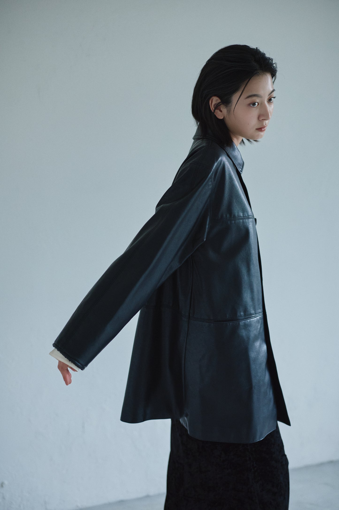 utility eco lether coat