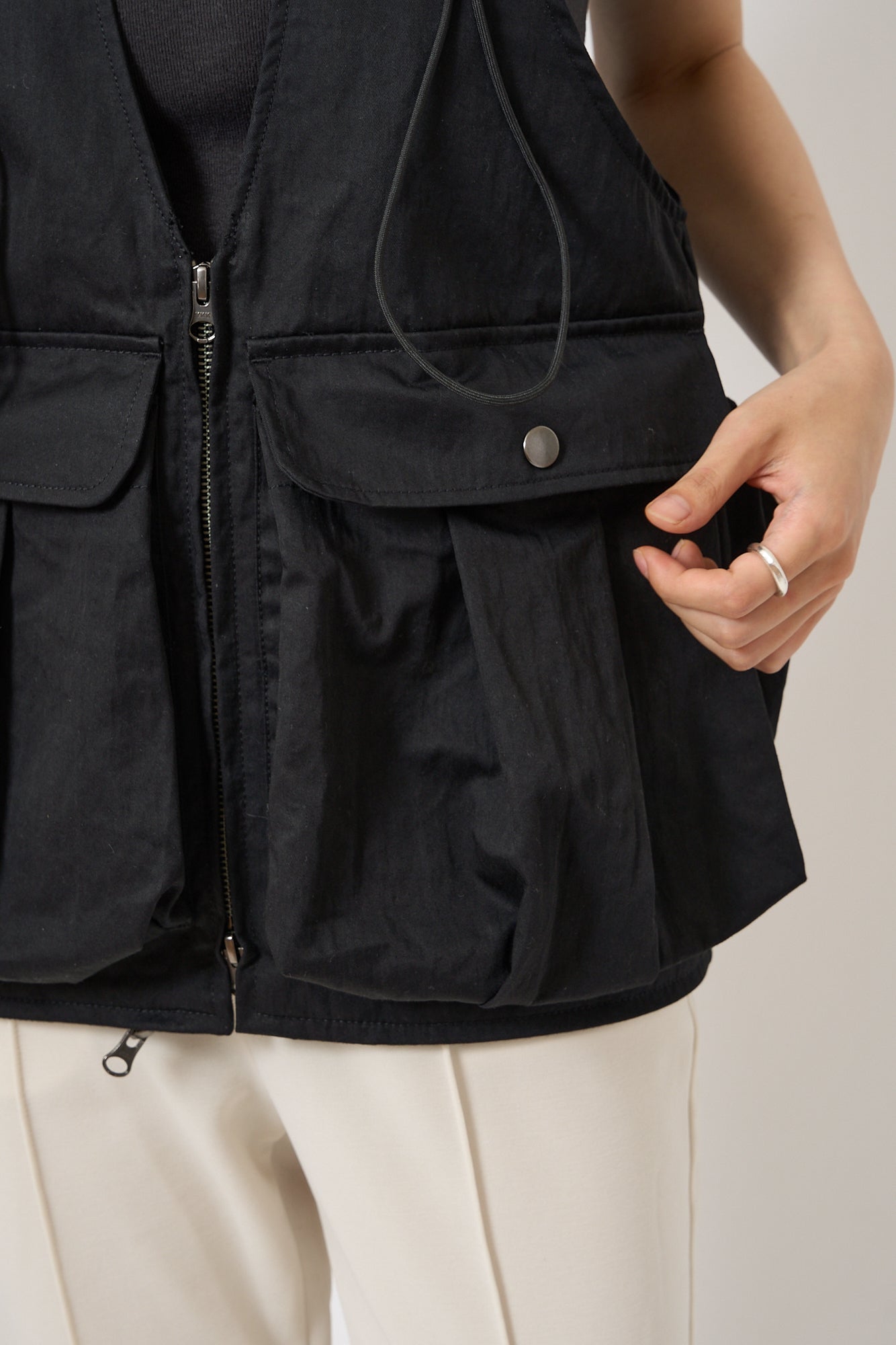 【SALE】3way gather vest