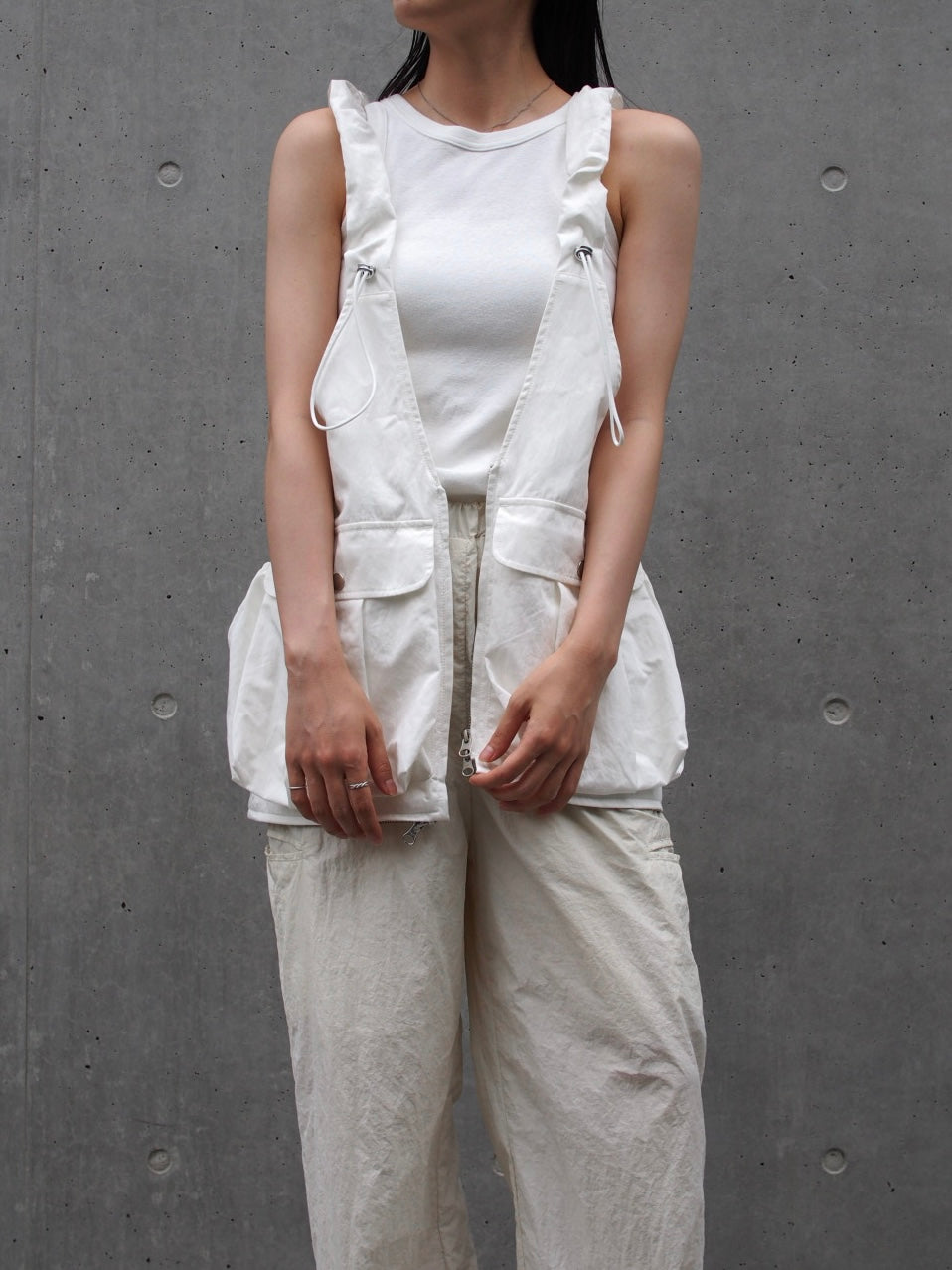 【SALE】3way gather vest