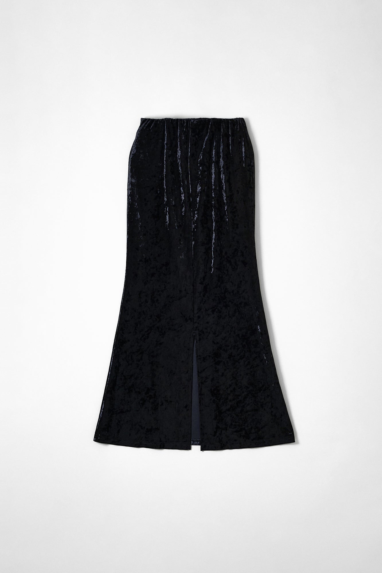 velours slit skirt