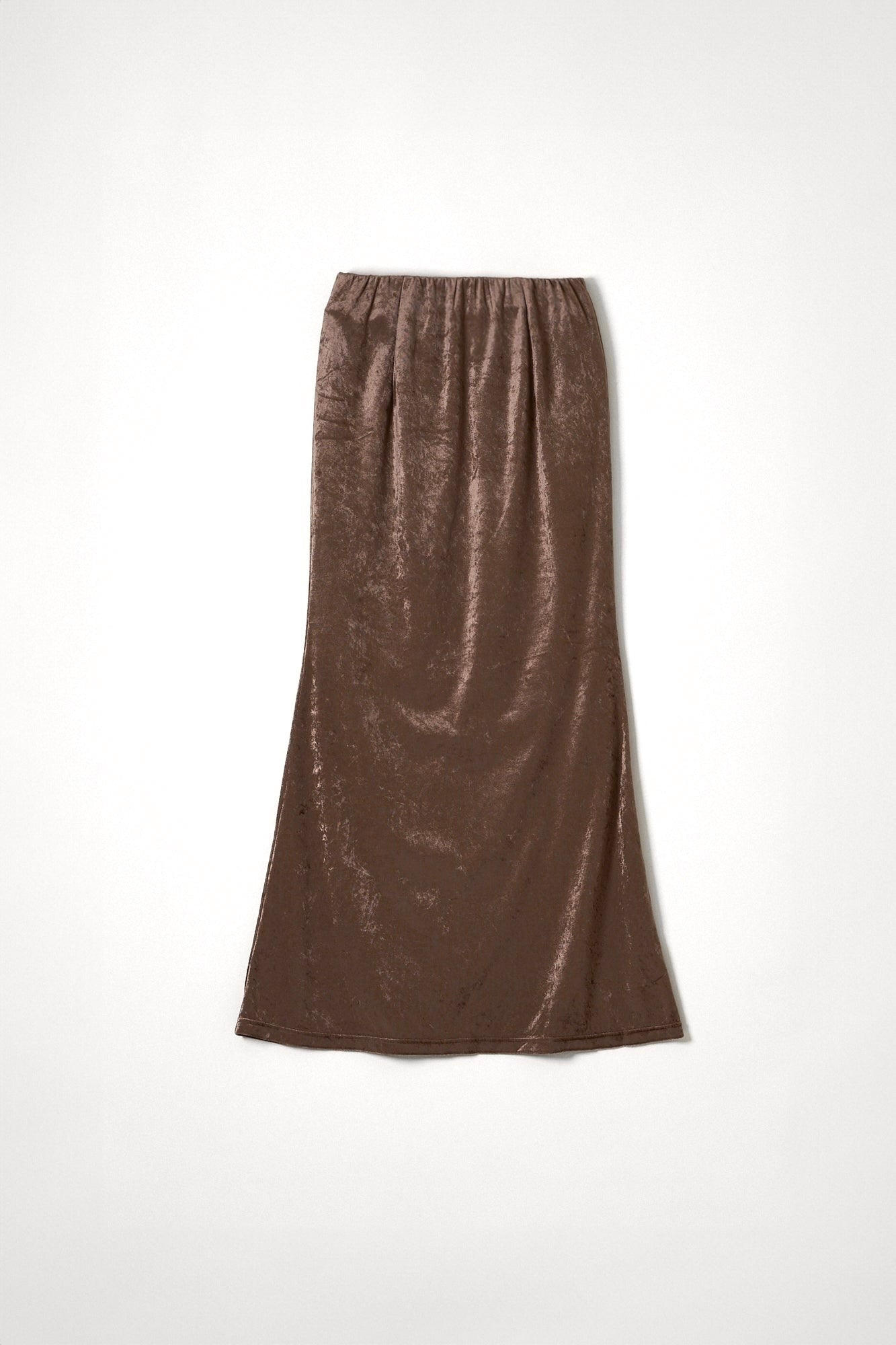 velours slit skirt