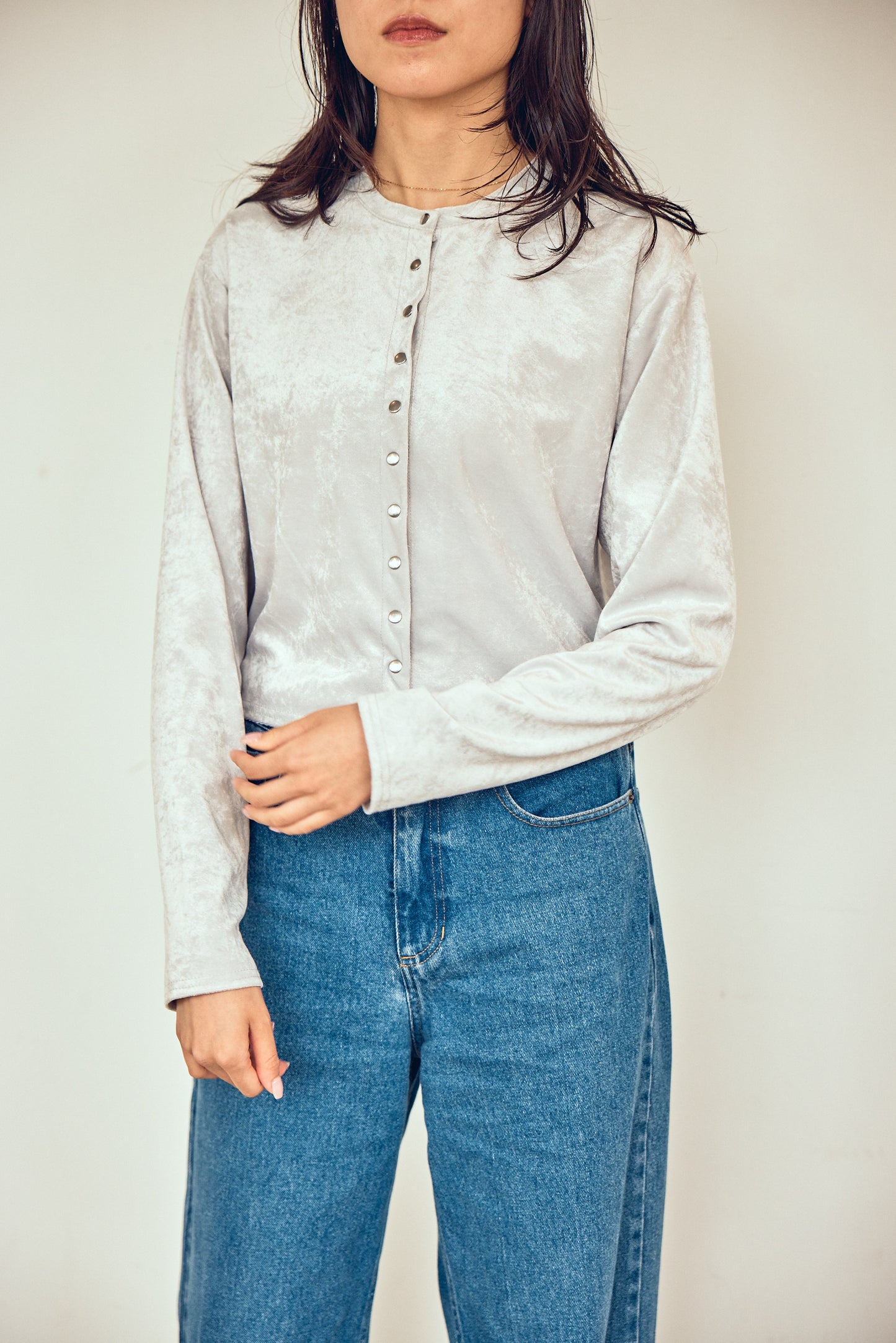 velours compact cardigan サイズ:FREE