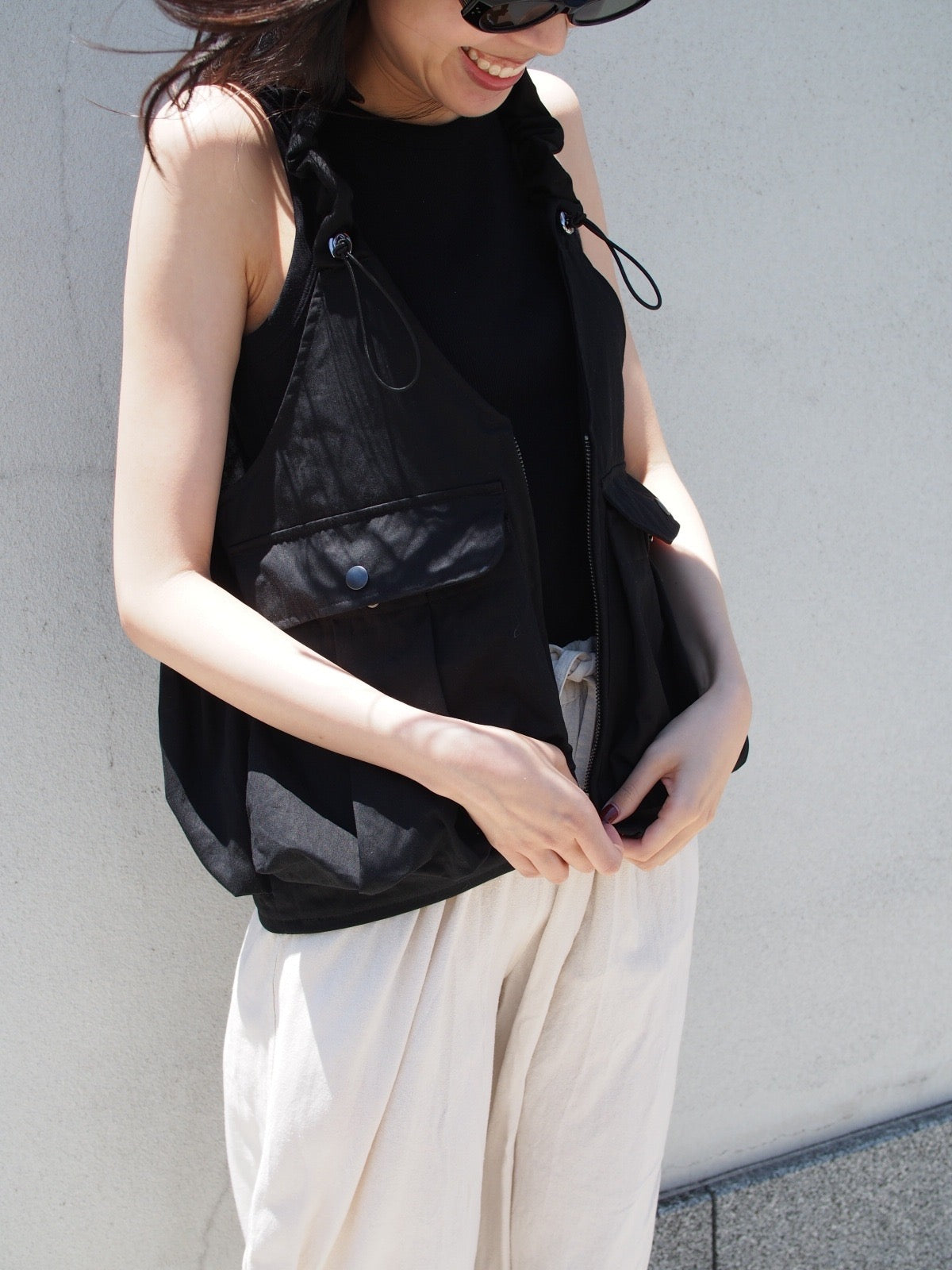 【SALE】3way gather vest