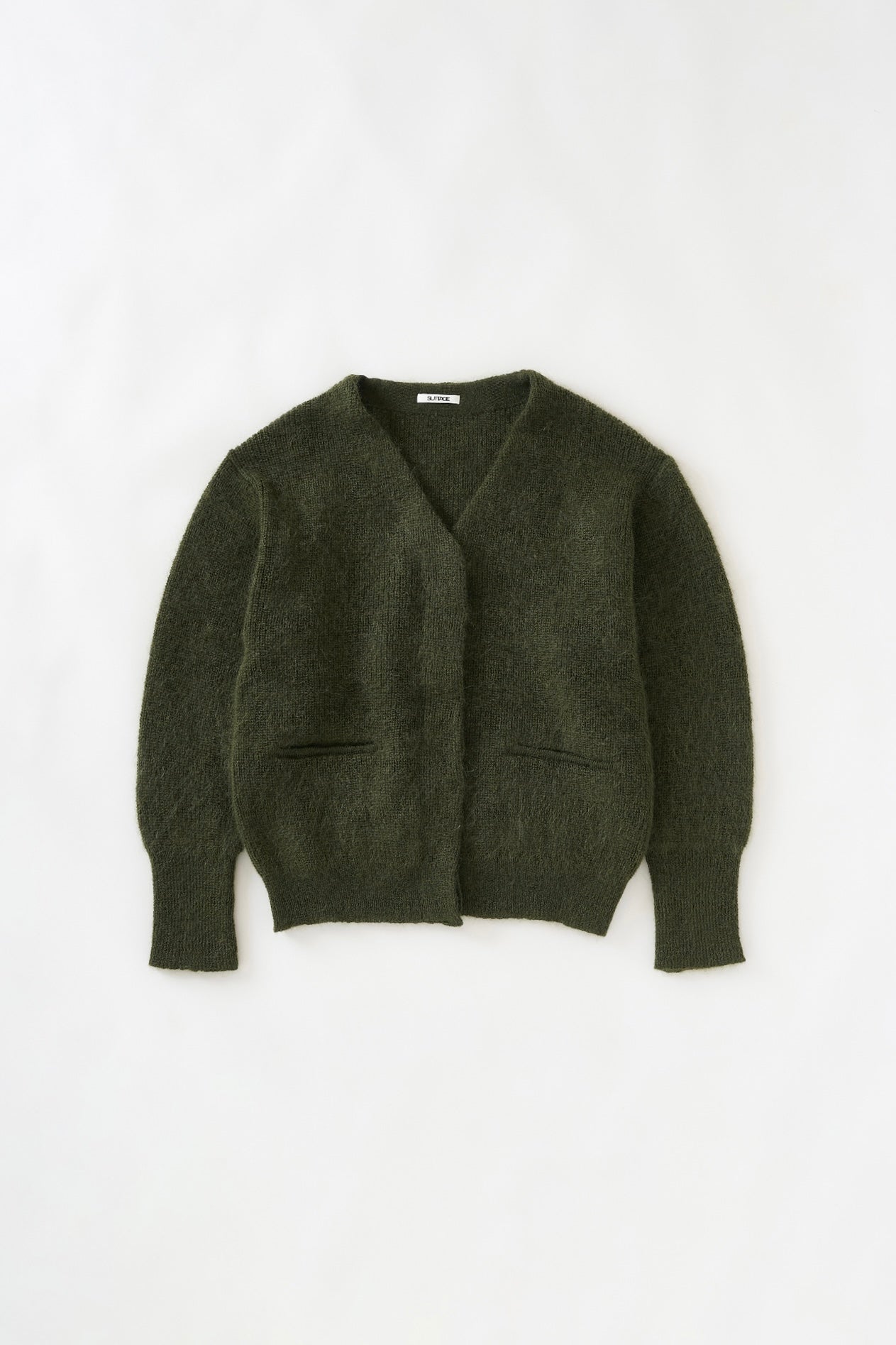 kid mohair cardigan <SUITAGE PREMIUM / MADE IN JAPAN>
