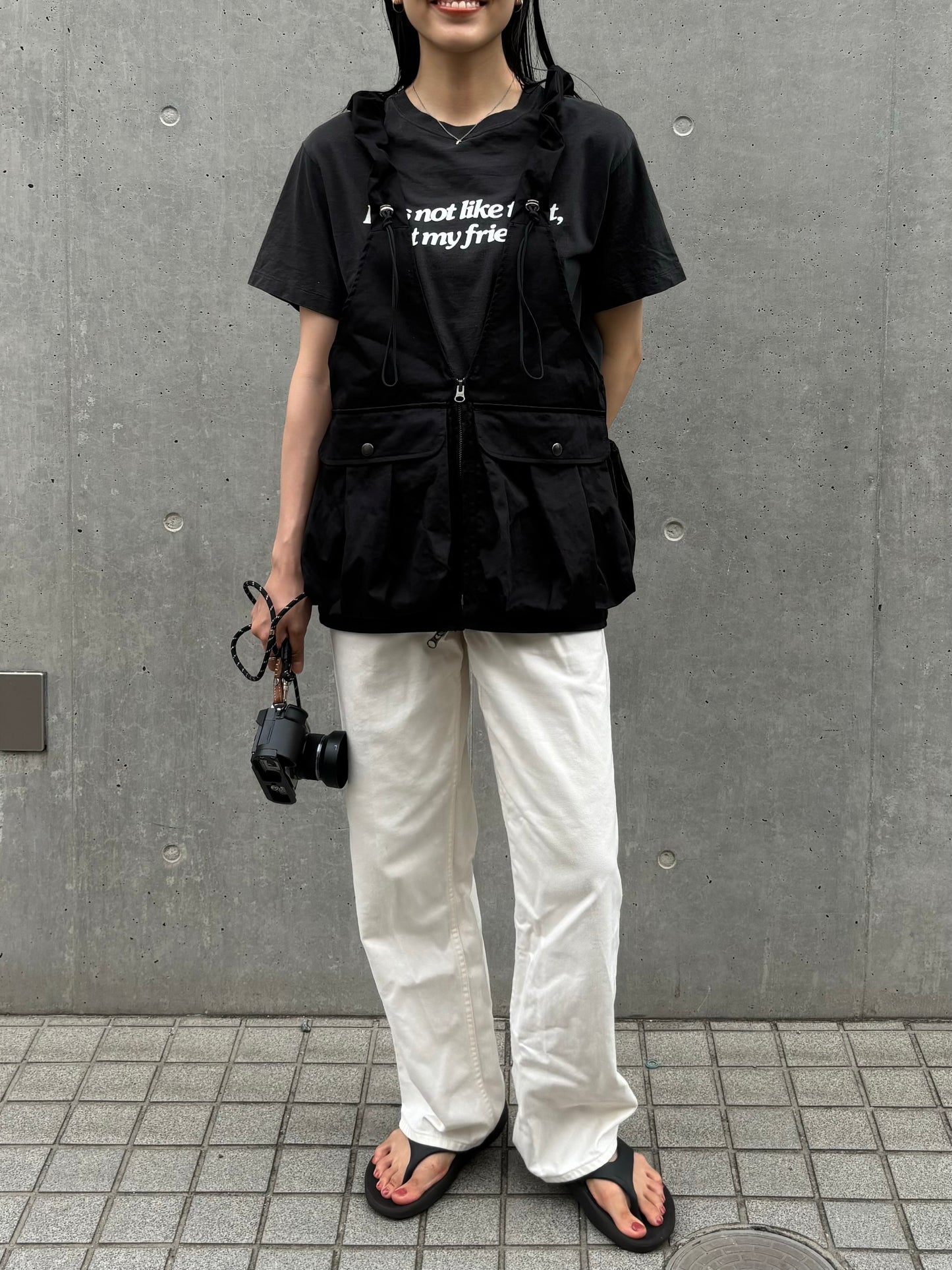 【SALE】3way gather vest