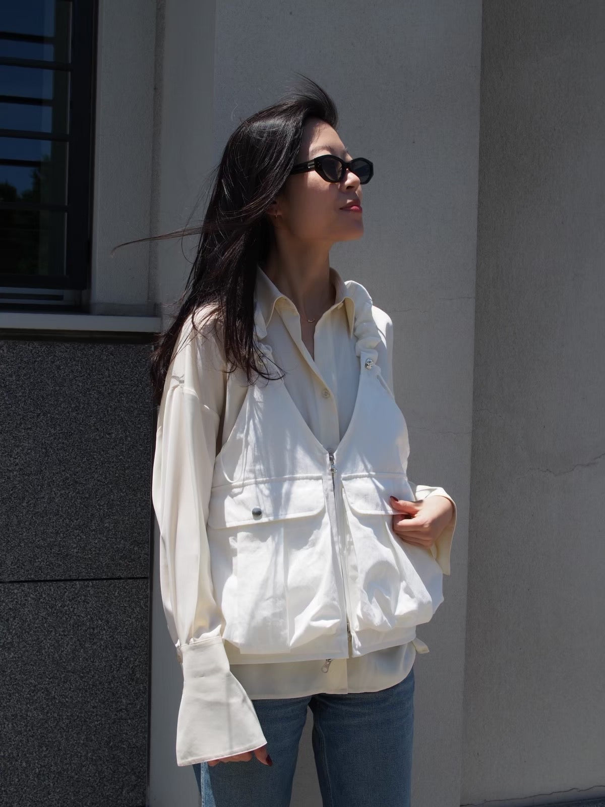 【SALE】3way gather vest