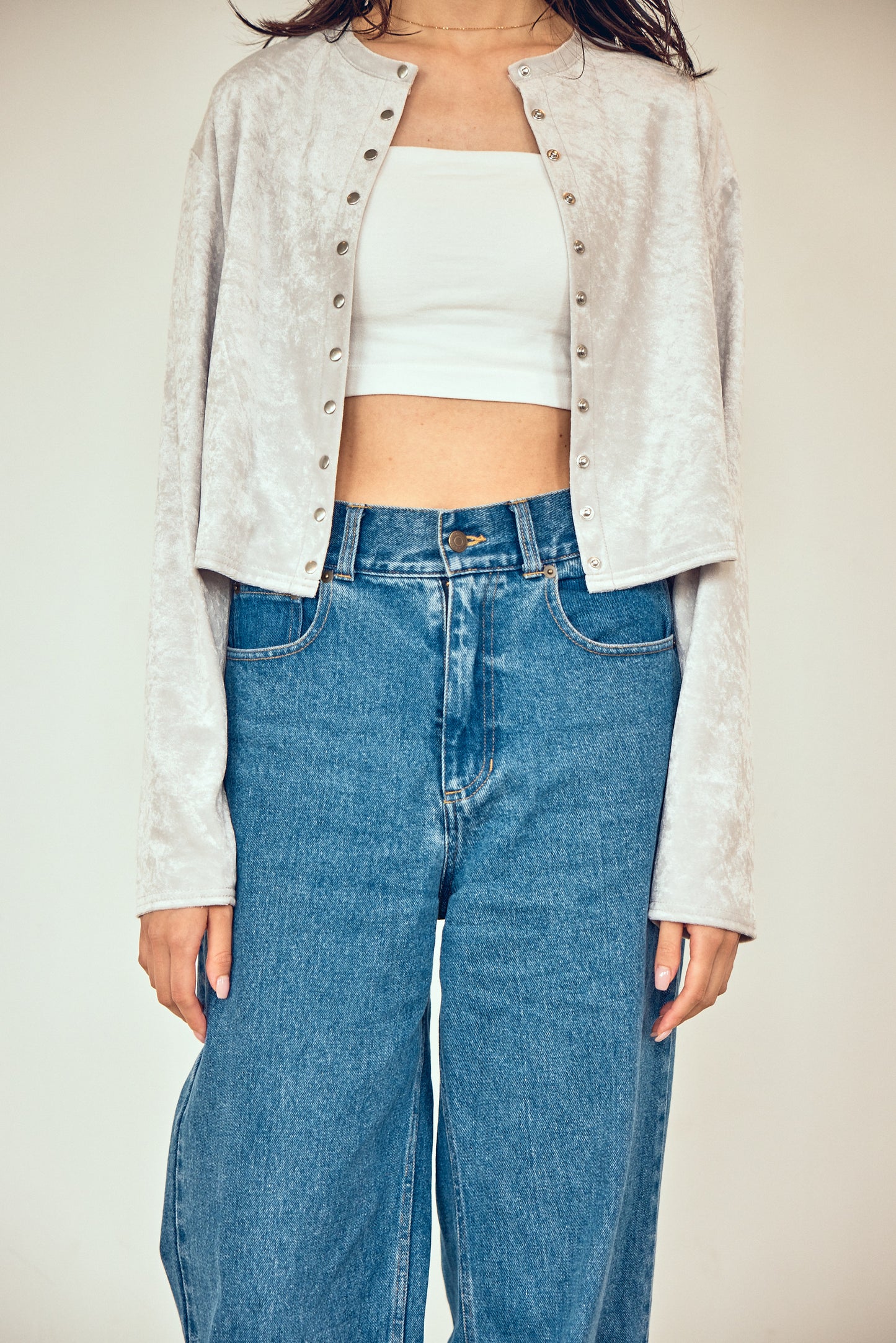 【SALE】velours compact cardigan