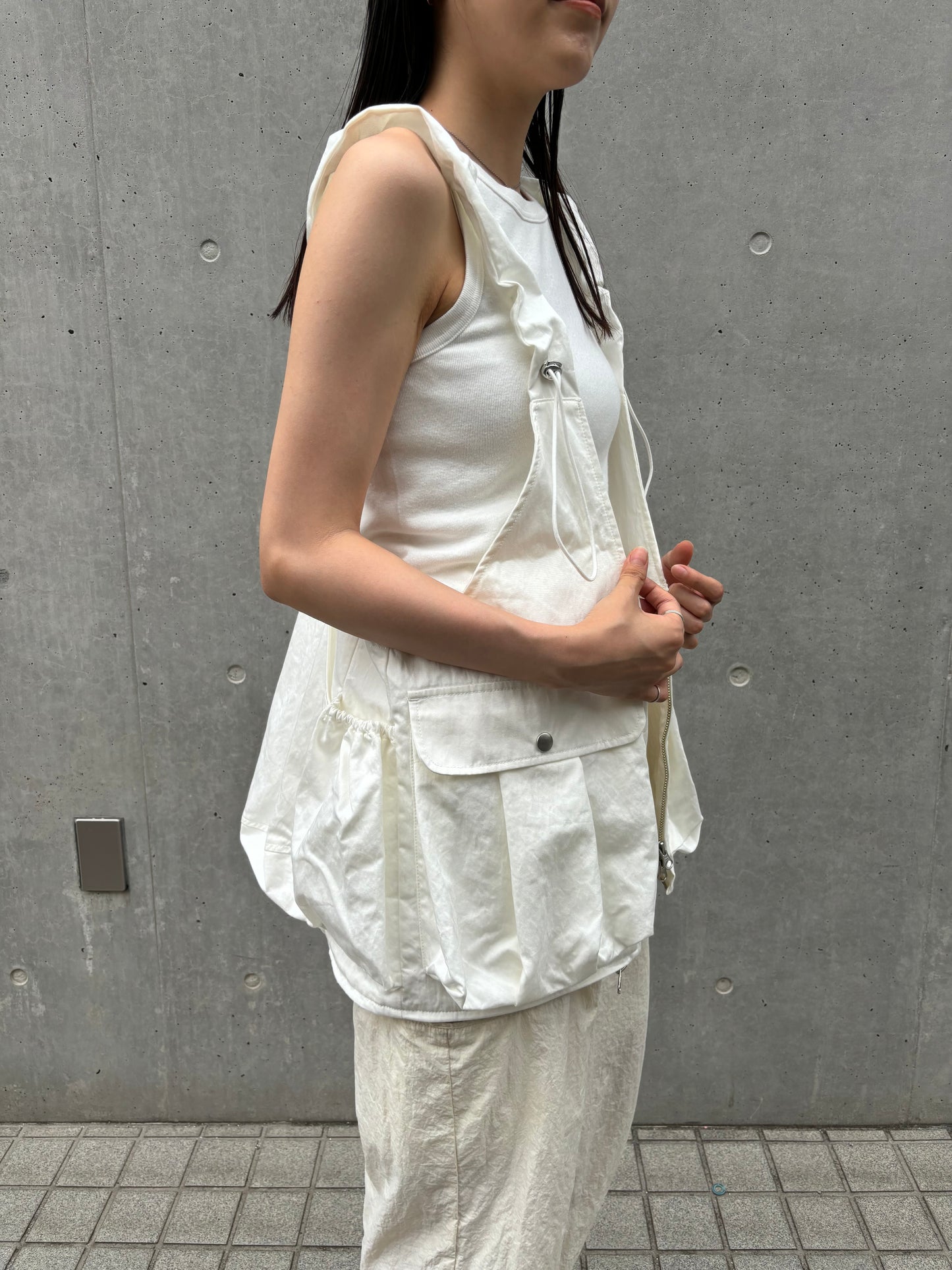 【SALE】3way gather vest