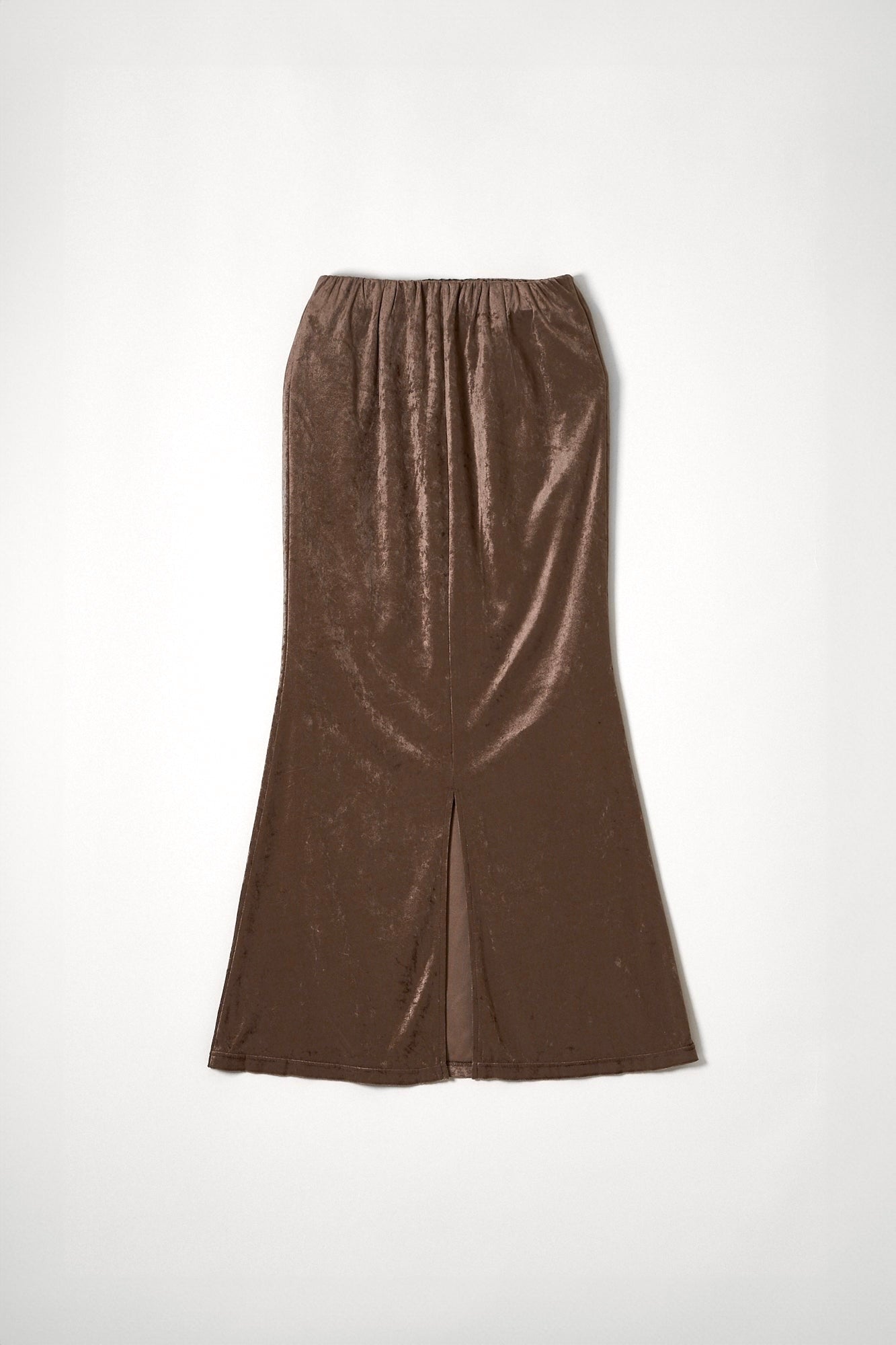 velours slit skirt