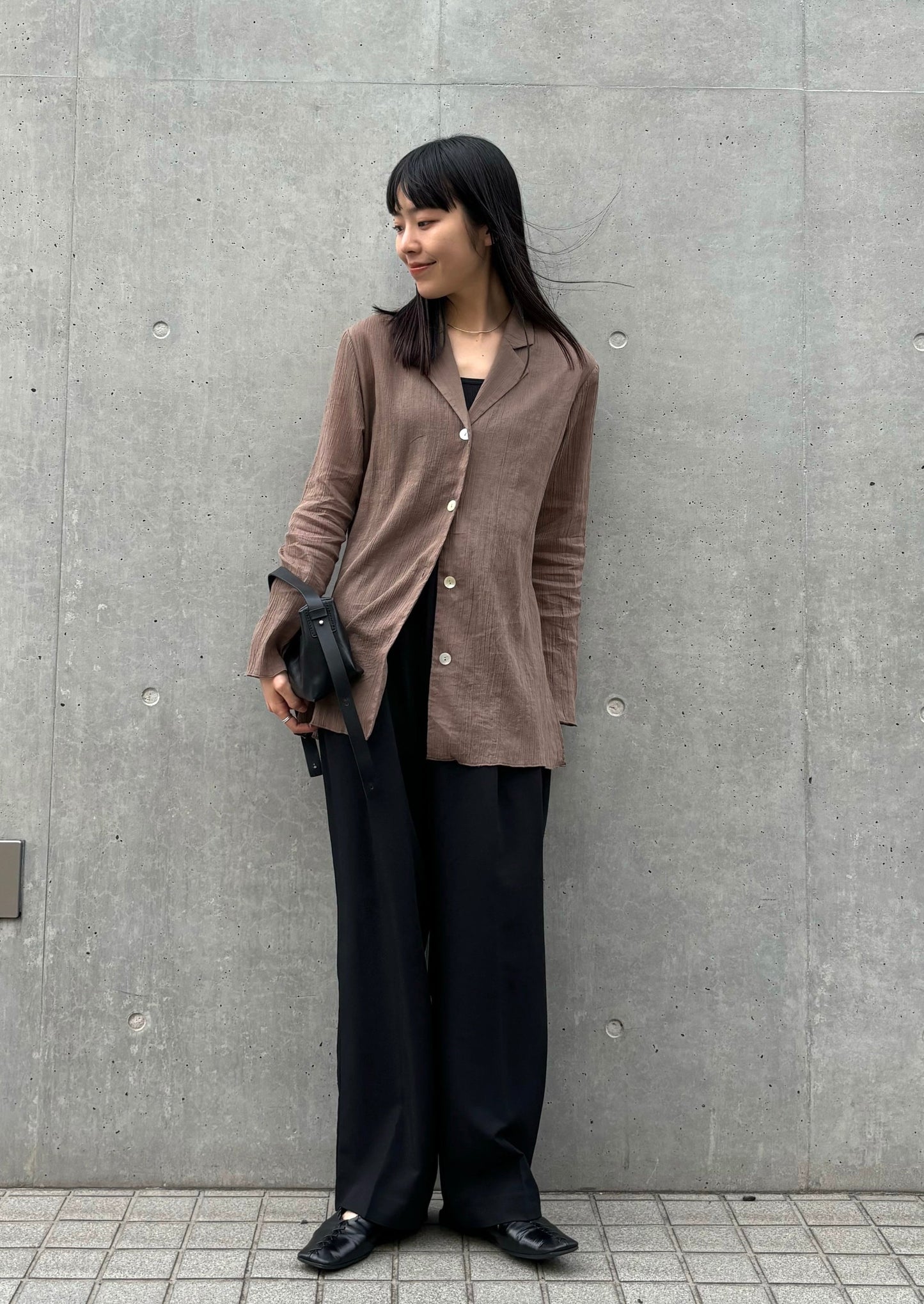 【SALE】cotton sheer shirt JK