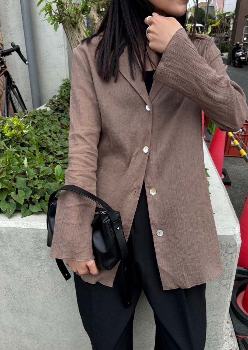 【SALE】cotton sheer shirt JK