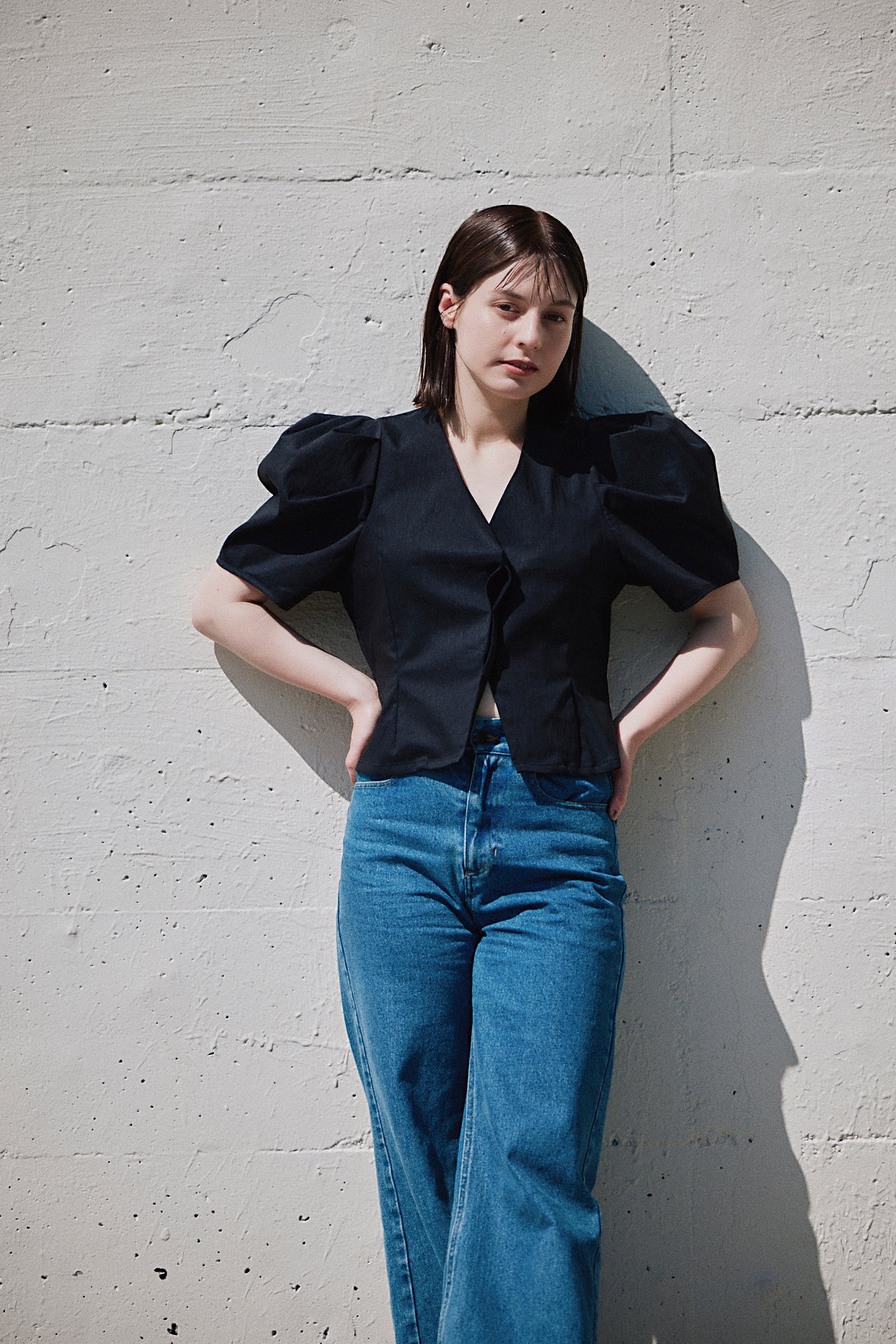 【SALE】volume sleeve blouse