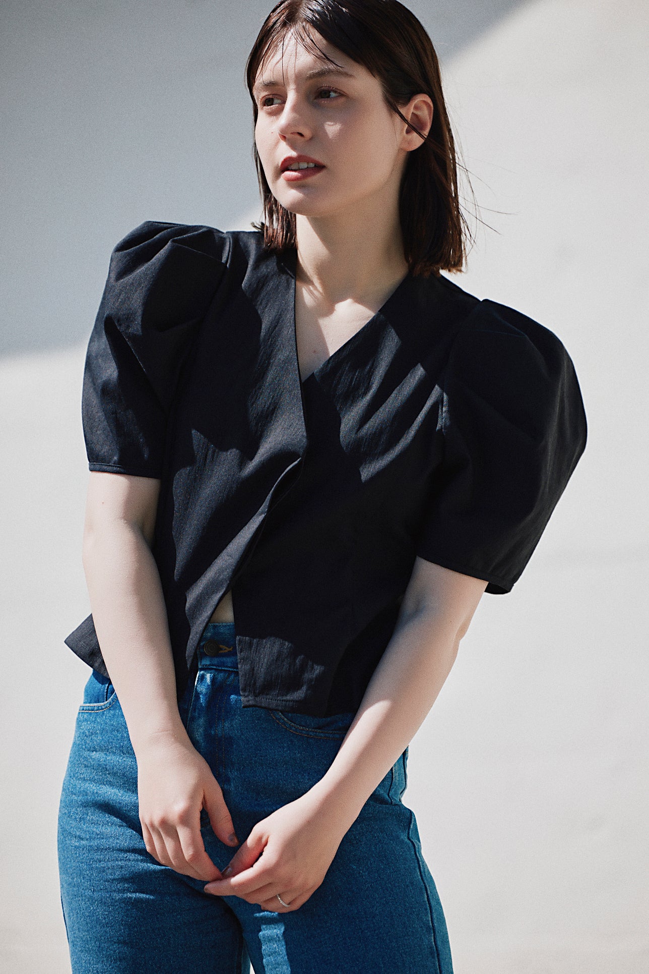 【SALE】volume sleeve blouse