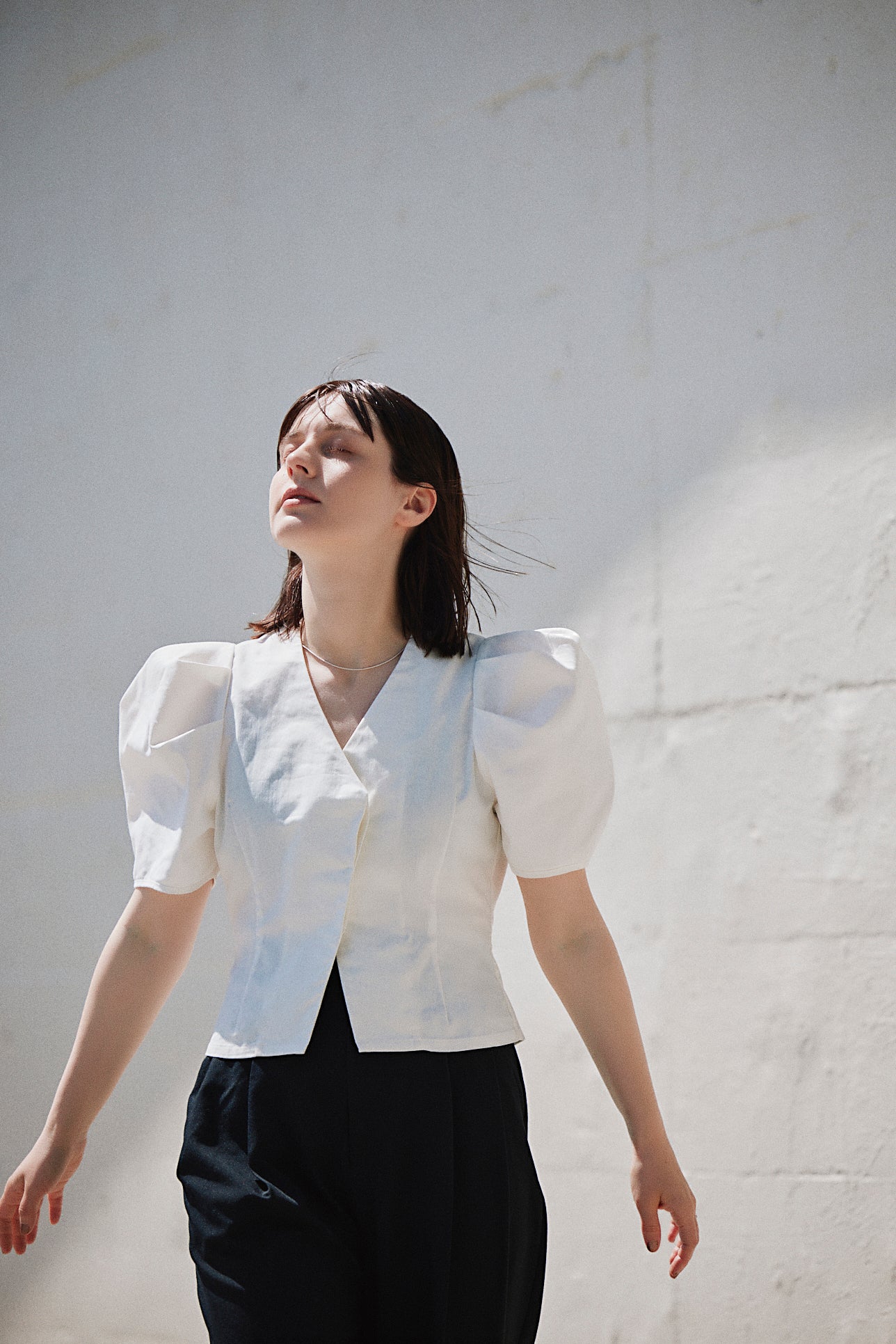 【SALE】volume sleeve blouse