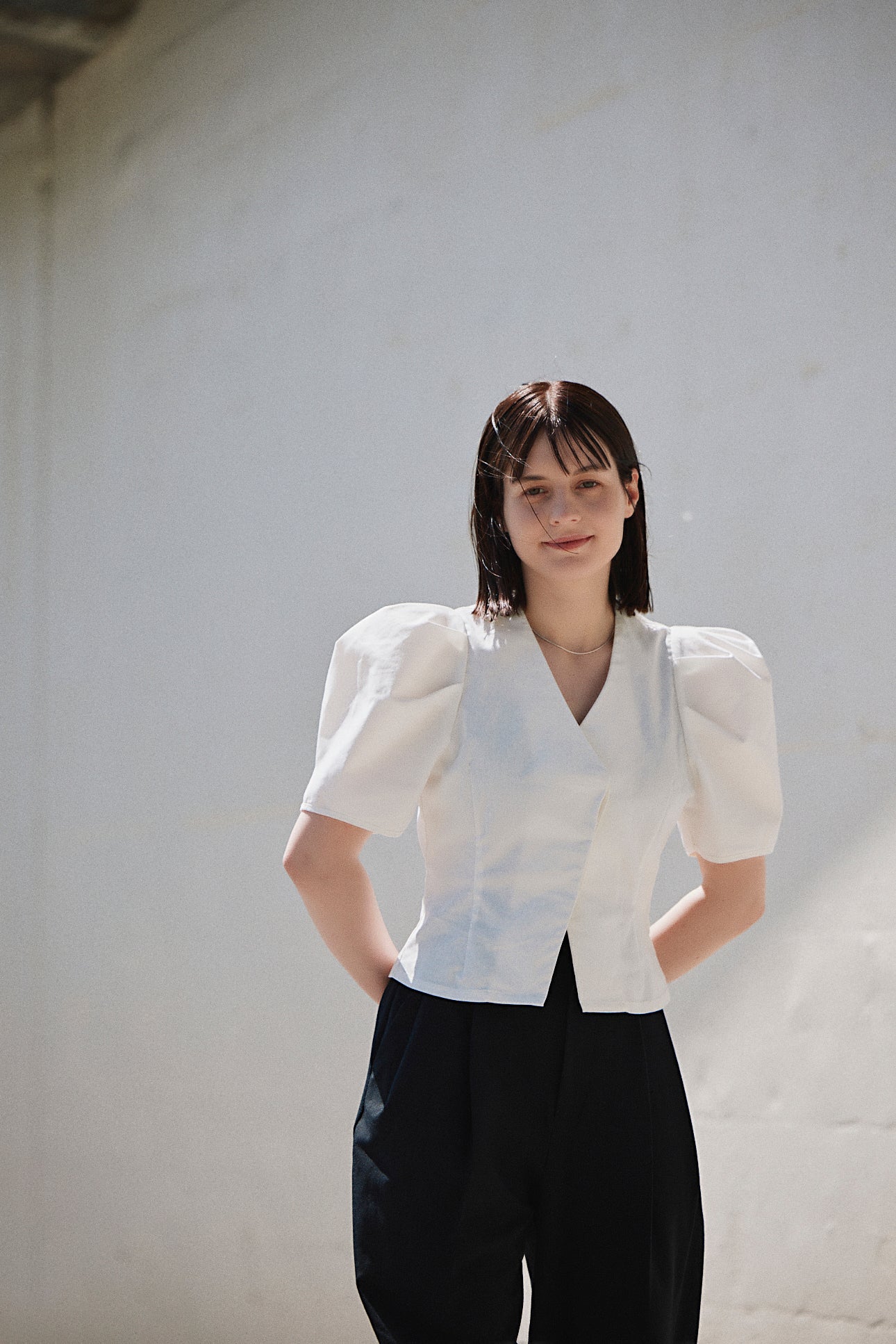 【SALE】volume sleeve blouse