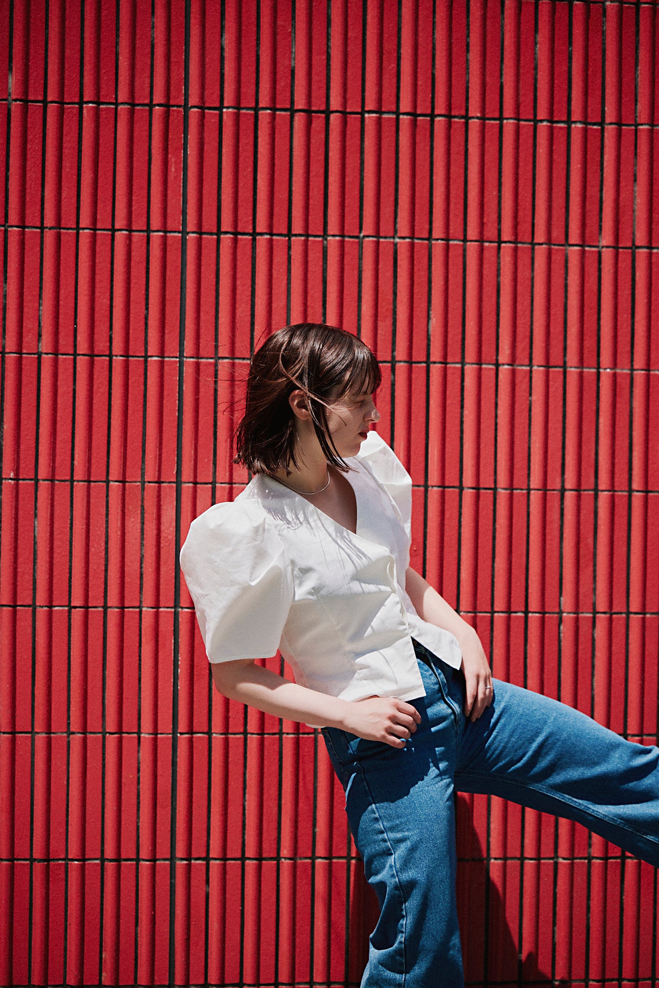 【SALE】volume sleeve blouse