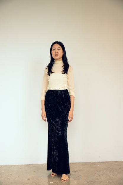 【SALE】sheer high neck