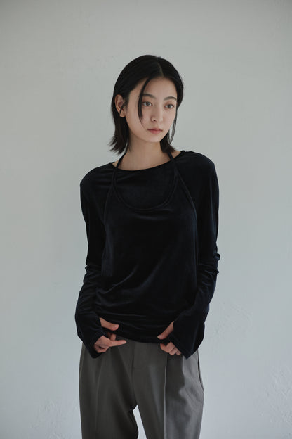 velour layered tops