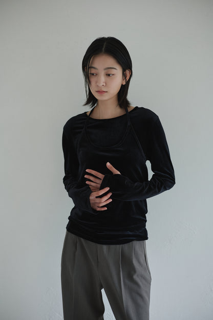 velour layered tops