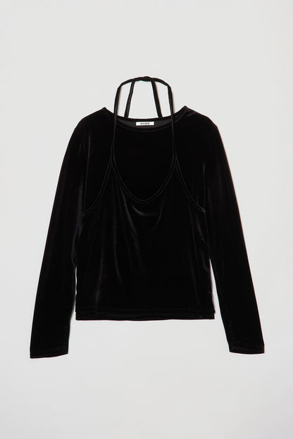 velour layered tops